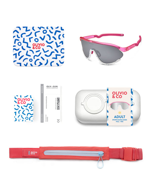 Adult Full-Rim Sports Sunglasses Flamingo Soda