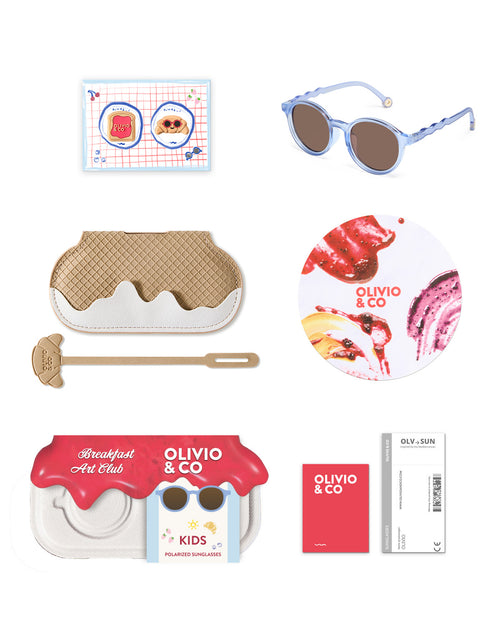 Kids Oval Sunglasses Blueberry