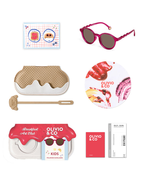 Kids Oval Sunglasses Raspberry