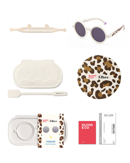 Toddler Round Sunglasses Leopard Brown