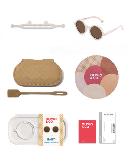 Baby Round Sunglasses Vanilla Brownie