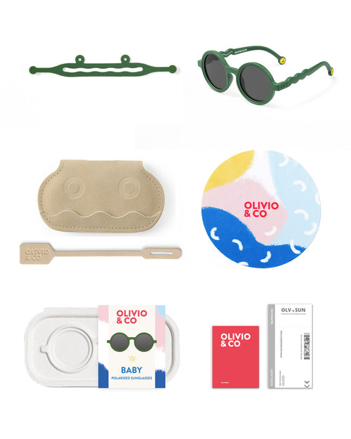 Baby Round Sunglasses Cactus Green