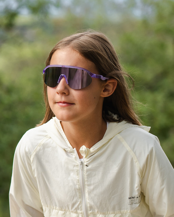 Junior Half-Rim Sports Sunglasses Lavender