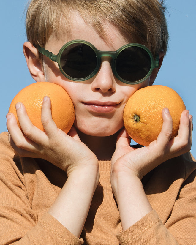 Lunettes de soleil Rondes - Pre-teen - Olive Green