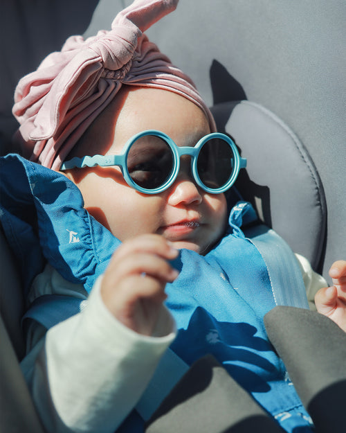 Baby Round Sunglasses Reef Blue