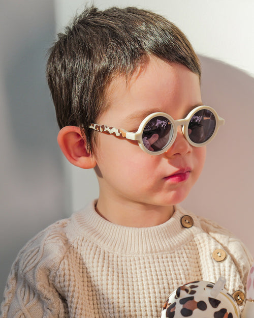 Toddler Round Sunglasses Leopard Brown