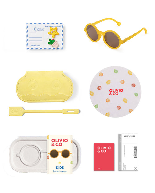 Kids Round Sunglasses Citrus Yellow