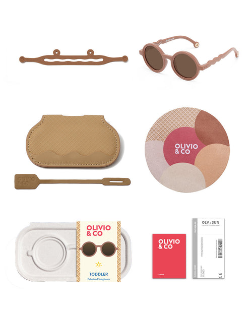 Toddler Round Sunglasses Chocolate