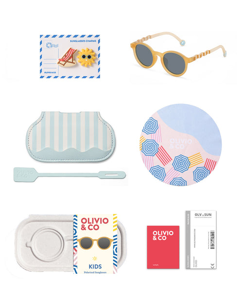 Kids Oval Sunglasses Vacation Yellow