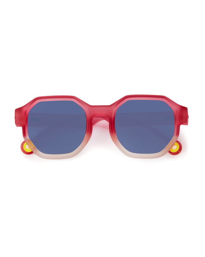 JUNIOR+ Creative Edition D Sunglasses-Colorblock Coral