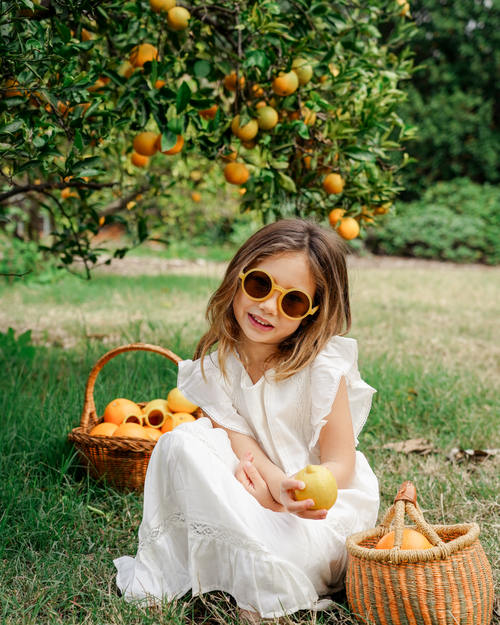 Lunettes de soleil Rondes - Pre-teen - Citrus Yellow