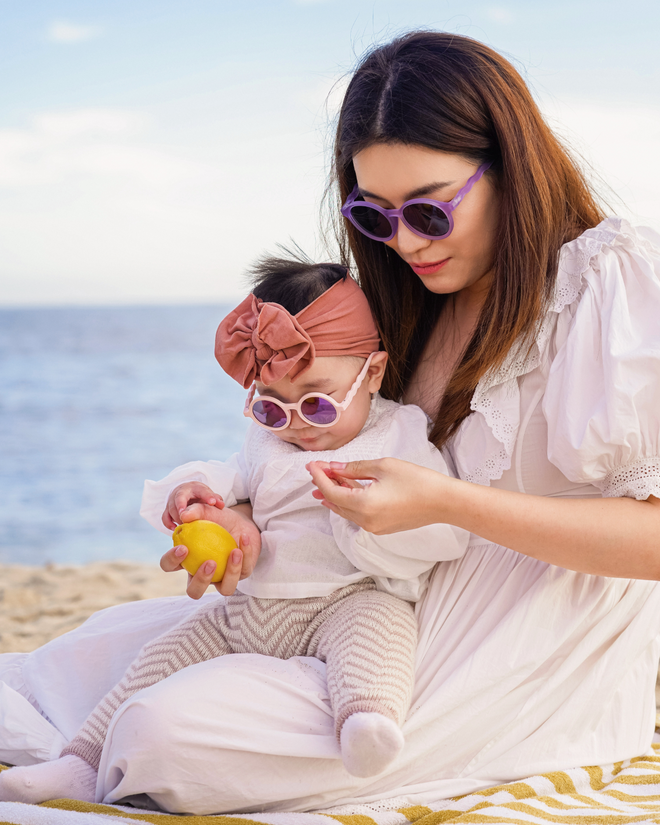 Lunettes de soleil Rondes - Bébé - Coral Blush