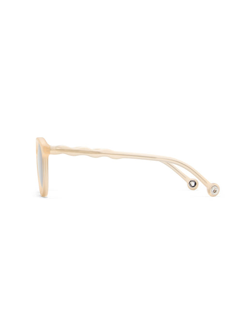 Lunettes de soleil ovales adulte+ Beige
