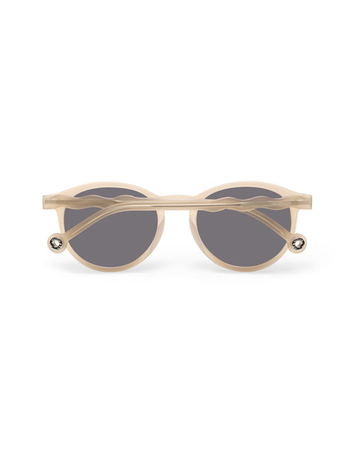 Lunettes de soleil ovales adulte+ Packaging beige