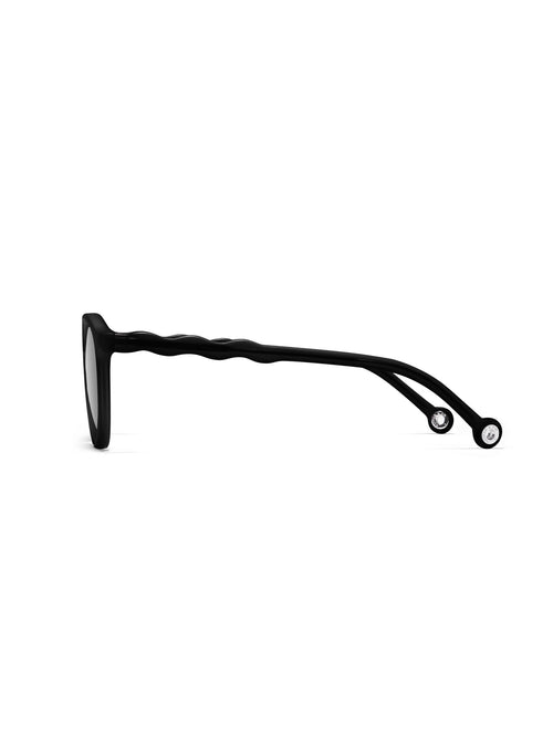 Lunettes de soleil ovales adulte+ Squid Noir