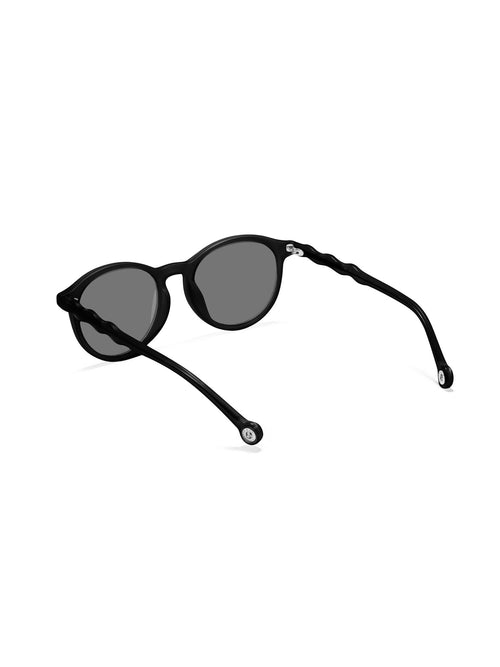 Lunettes de soleil ovales adulte+ Squid Noir détail
