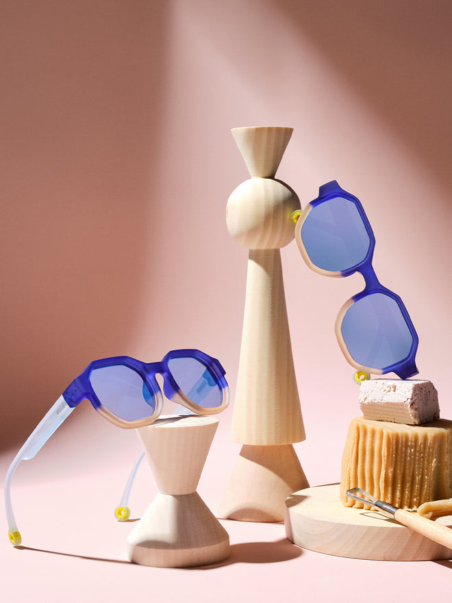 Junior+ #D Sunglasses Colorblock Sea