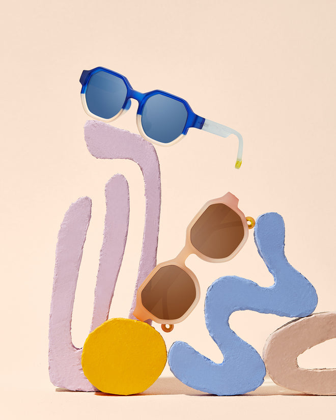 Junior+ #D Sunglasses Colorblock Sand