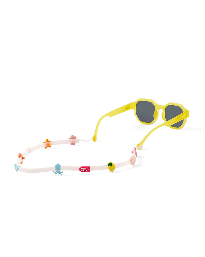 Sangles de lunettes + Ensemble d'accessoires en silicone - Rose